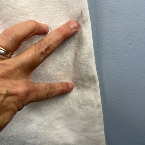 Johnny Was Sevilla Cropped Wide Leg Jean White Cotton Blend Denim Size 26 - Picture 11 of 14